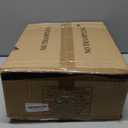 38.2'' Large Farmhouse Wagon Wheel Chandelier for Living Room, 8-Light Rustic Round Metal Light Fixtures for Dining Room Entryway Kitchen Island, Vintage Rust and Black Finishes