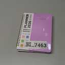 2026 Planner, Weekly and Monthly Calendar Planner Book, January 2026 - December 2026, Hardcover Spiral Planner with Monthly Tabs, Notes Pages, Perfect for Women & Men, A5 (6.4" x 8.5") - Purple 2 Pack