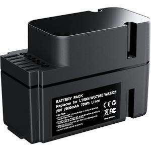 28V 2500mAh Replacement for Worx Landroid L1500i / L2000 Series Battery, Compatible with WG798E/WR111MI/WA3225.and30+ Models, High-Performance Li-ion Battery