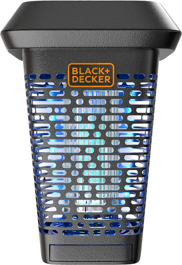 BLACK+DECKER Bug Zapper- Mosquito Repellent Outdoor & Fly Traps for Indoors- Mosquito Killer & Fly Zapper - Gnat & Moth Traps for Home, Deck, Garden, Patio & More