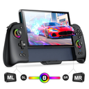 Switch 2 Controller (Not for All Switch 1) – Hall Effect Joysticks & Enhanced Grip – One Piece Switch Joypad Replacement Switch 2 Pro Controller with 8-Color RGB Lighting, Turbo, Macros, KeyLinker App