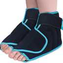 NEWGO Ice Packs Foot Surgery Reusable, Ankle Ice Pack Iced Foot Wrap for Achilles Tendon, Bunion Surgery for Ankle Heel Pain Relief - 2 Packs Black