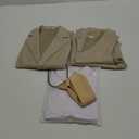 Toddler Boys' 5 Piece Classic Fit No Tail Formal Khaki Dress Suit Set with Tie and Vest
 6 Y