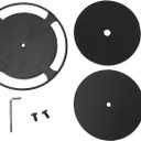 Yosoo Sunglasses Organizer, 16x20.1x12cm, Metal Display Rack Holds 9 Pairs with Top Storage Tray for Watches, Non Slip Base for Home Office (Black)