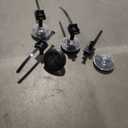 JEJOT 4 Pack Solar Flood Light, Security Lights,Pathway Lights with 2CCT(Warm and Cool) Light Modes,Bright Pattern Solar Decorative Lights Outdoor