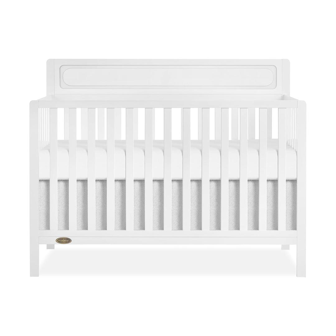 Dream On Me Avery 5-in-1 Convertible Full-Size Baby Crib in White, GreenGuard Gold & JPMA, 3 Mattress Heights, Converts to Toddler, Day & Full-Size Bed, Create a Safe and Baby-Friendly Nursery