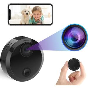 WYTIWYG 4K HD Wireless Camera - Extended Battery Life, Indoor Home Security Camera, Automatic Night Vision, WiFi Baby Monitoring, SD Card Loop Recording and App Control (QYQY-Y1)