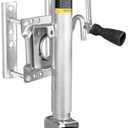 Torin 1000 lbs Trailer Jack with Wheel, Heavy Duty Swivel Boat Trailer Jack Single Whee, 10" Lift, Bolt-on Trailer Tongue Jack for RV Boat ATR39001B, Silver