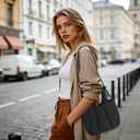 AUCARIO Crossbody Tote Bag for Women, Shoulder Handbag Trendy Hobo Purses Shoulder Handbags With Wide Shoulder Strap (black)