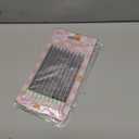 xo, Fetti Black Glitter Cake Candles, Tall Thin - 10 Pcs | Birthday Party Supplies, Bachelorette Cake Decor, Cupcake Topper, Fun Dessert Decorations