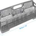 Universal Dishwasher Cutlery Basket Replacement WP8562043 Dishwasher Utensil Silverware Basket, Compatible with Part No. 8531233, WP8562043