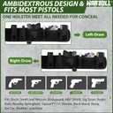 WarBull Belly Band Holster for Men Women, Concealed Carry Holster with Zip Pocket and Removable Pouches, Breathable Neoprene Gun Holster Fits for Glock Ruger S&W M&P Most Pistols and Revolvers