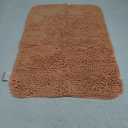 OLANLY Bathroom Rugs 30x20, Extra Soft Absorbent Chenille Bath Rugs, Rubber Backing Quick Dry, Machine Washable Bath Mats for Bathroom Floor, Tub and Shower, Home Decor Accessories, Peach