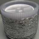 Silver Knight (60 Pack) 7-Inch Round Aluminum Pans Disposable with Plastic Dome Lids Tin Foil Pans for Roasting, Meal Prep, to-Go Containers Silver