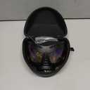 PETLESO Large Dog Goggles Pet Eyes Protection for Medium to Large Breed, Windproof Snow proof UV proof Dog Sunglasses for Outdoor Hiking/Cycling/Driving, Soft Frame Adjustable Straps, Clear Blue Lens