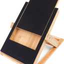 Dog Nail Scratch Board - Bamboo Nail Trimming Pad with Treat Drawer Box - File for Scratching Dogs Nails Naturally - Includes Non Slip Rubber Feet & Extra Filing Draw & Grooming Brush