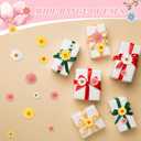 240 Pcs Fabric Daisy Flower Head for Crafts, 3 Size Faux Flower Graduation Cap Decoration Fall Outdoors Decor, Fake Daisy Heads Decor for Summer Garland Wedding DIY(Bright Colors)