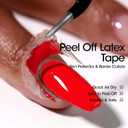 2 x Gellen Gel Polish Remover Kit - Gel Nail Polish Remover with Latex Tape Peel Off Liquid and Manicure Tools, Quick & Easy Gel Polish Remover in 2-5 minutes, No Damage to Nails (0.18 Fl Oz (Pack of 6))