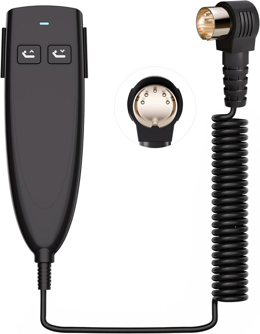 Okin 2 Button Adjustable Bed Remote 5 Pin Wired Adjustable Bed Remote Control Replacement Parts, HS.13.02.19