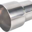 OD 2.5 Inch to ID 3 Inch Exhaust Pipe to Component Pipe Adapter Reducer 2.5'' OD to 3'' ID Polished Stainless Steel 4" Overall Length