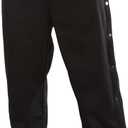 Funny Guy Mugs Retro Tearaway Sweatpants - Premium Breakaway Pants (Large, Black)