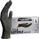 ForPro Disposable Nitrile Gloves, Chemical Resistant, Powder-Free, Latex-Free, Non-Sterile, Food Safe, 4 Mil, 100-Count, Size S