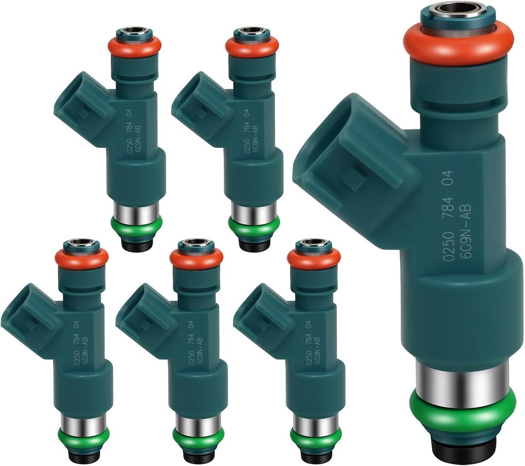 2007-2015 6Pcs Fuel Injectors Compatible for Volvo XC60 2010-2015 XC70 2008-2015 XC90 2007-2014 S80 2007-2014 V70 2008-2010 3.2L L6 Replace 307775010 307775015