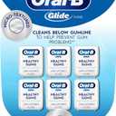 OralB Glide Healthy gums, unflavored floss 50M (Pack of 6)