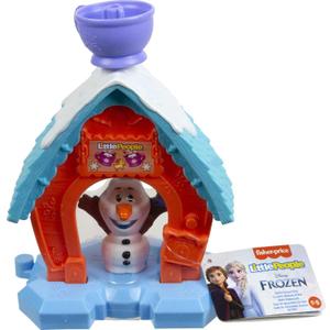 Fisher-Price Little People Toddler Toy Disney Frozen Olafs Cocoa Caf Playset with Figure for Preschool Pretend Play Kids Ages 18+ Months