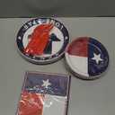 96Pcs Texas State Flag Party Decorations Texas State Theme Party Disposable Paper Plates Napkins Tableware Set Texas State National Decorations Favors for Birthday Family Gathering Supplies Serves 24