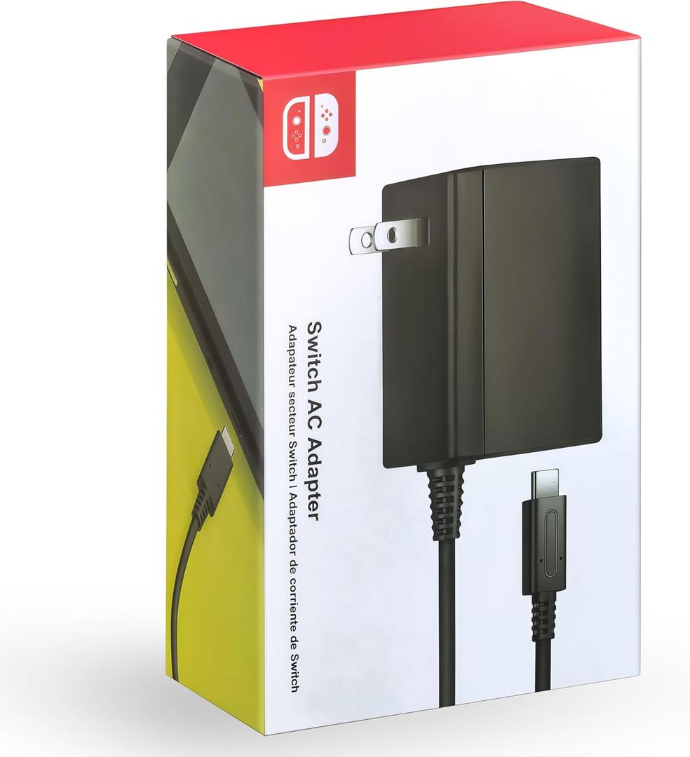 Switch Charger - Charge in Full Less Than 2H - 15V 2.6A USB C Power Adapter Fast Charging with Upgraded IC Module, 5FT Cable Cord - Compatible with Switch Lite, OLED, Steam Deck - Support TV Mode