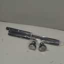 Shower Curtain Rod Spring Tension:Black Shower Rods for Bathroom 18 to 49 Inch,1 Inch Modern Heavy Duty Adjustable Tension Shower Curtain Rod No Drilling No-Slip Easy Install,Matte Black