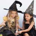 Motthjcw 24 Pack Halloween Witch Pens, Princess and Witch Party Favors, Witch Party Decorations, Fluffy Pink Pom Puff Ballpoints & Striped Witch Broom Ballpoints, Cute Pens Pink Office Supplies