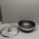 Wok Pan,Hybrid Nonstick 14 Inch Wok with Lid,Induction Non Stick Stainless Steel Large Deep Woks&Stir-Fry Pans,Stay-Cool Handle Skillets,PFOA Free Cookware
