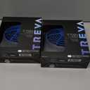 Treva 5 Inch Battery Powered Fan Portable Desk Fan 2 Cooling Speeds with Compact Folding & Tilt Design Cubicle Accessories Small Portable 2 Pack (Dark Blue)