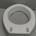 Carex Elongated Hinged Toilet Seat Riser, Adds 3.5 Inches of Height to Toilet, 300 Pound Weight Capacity, Raised Toilet Seat
