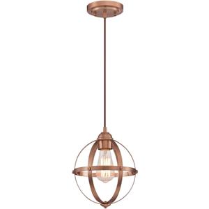 Westinghouse 6362100 Stella Mira One-Light Indoor Mini Pendant, Washed Copper Finish