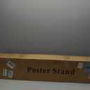 Poster Stand for Display Pedestal Sign Stand,Adjustable Floor Standing Sign Holder,Heavy Duty Banner Stand with Base Height Up to 75 inch Double-Sided for Board & Foam Sign (Double-Pole Poster Stand,2Pack)