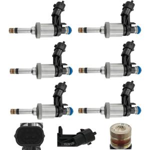 6PCS Fuel Injectors 12638530 FJ994 217-3445 Fits 08-11 Replacement For GMC Acadia for Saturn Outlook For Buick Enclave Lacrosse Allure For Cadillac CTS STS For Chevrolet Camaro Traverse Holden 3.6