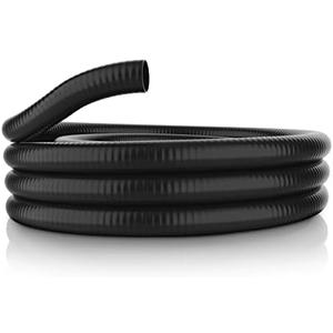 Alpine Corporation 25 Ft. PVC Ultra-Flex Hose with 1-1/4" Inside Diameter for S-4 Fittings, Black