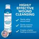 MediCleanse First Aid Sterile Saline Wound Wash, Promotes Healing, No Stinging or Burning, 7.4 oz (Pack of 3) - Made in USA