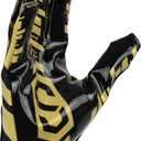 Sports Unlimited Clutch Adult Receiver Football Gloves (X-Large, Black)