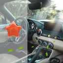 ORIESSE Boho Car Decor,4pcs Stars Car Air Freshener Vent Clips,Natural Stone Crystals Air Vent Clips,Hippie Decorations Accessories for Women,Best Wishes for Lover Friends