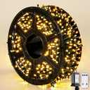 JMEXSUSS 272ft 800 LED Outdoor Christmas Lights, 8 Modes Warm White Christmas Tree Lights Green Wire, Waterproof Led String Light for Outside Indoor Xmas Party Tree Decor