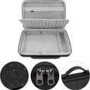 GEEKRIA Hard Shell Travel Case Compatible with Teenage Engineering EP-133 K.O. II/EP-1320/ EP-40 Riddim Reggae Sampler, Audio Sampler Carrying Bag (Dark Gray)