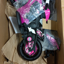 Kid Trax 6V Glow Electric Toddler Kids Motorcycle - Toddler Bike, Indoor/Outdoor Toys, Durable, LED Headlights and Body Light, Realistc Sounds, Kids Ride On Toys, Max Weight 65lbs, Ages 3-6, Pink