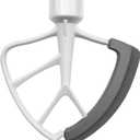 KITCHPOWER 4.5-5 Quart Flex Edge Beater for KitchenAid Tilt-Head Stand Mixers White