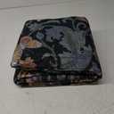 Vintage Floral Small 2x3 Rugs for Entryway, Washable Area Rug for Entrance,Non-Slip and Low Pile Thin Throw Carpet for Kitchen Floor, Front Door Indoor Door Mat, Bathroom, Bedroom Bedside, Black