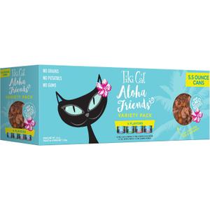 Tiki Cat Aloha Friends Wet Cat Food, Variety Pack, 5.5 oz. Cans (8 Count) (EXP 12/31/28)
