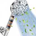 Filtered Shower Head with Handheld: High Pressure 8-Setting Showerhead for Hard Water, Detachable Extra Long 71" Hose, Filters Beads Reduces Chlorine for Dry Skin & Hair, Power Wash for Tub Tile Pets